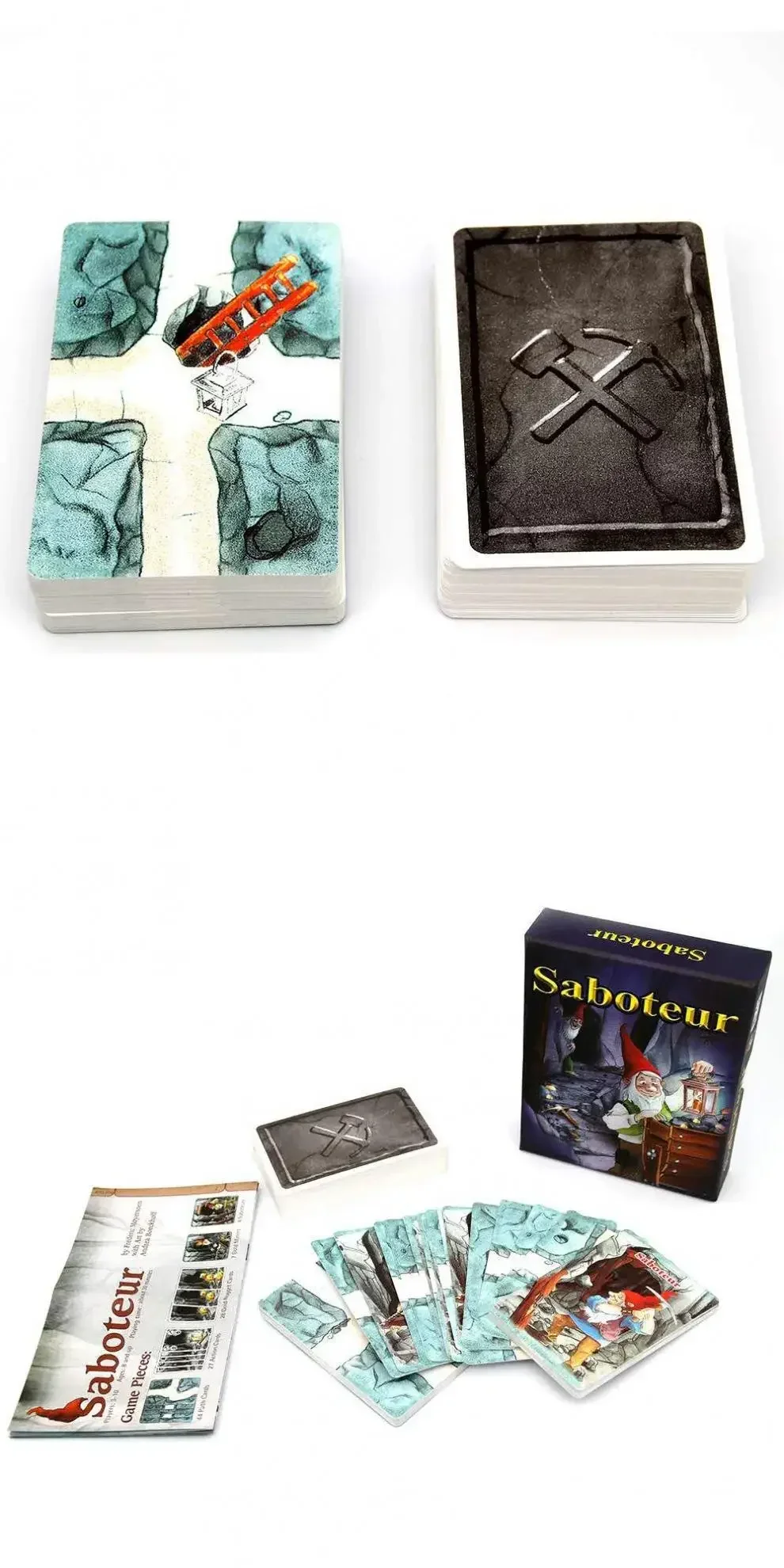 English Saboteur Board Game Cards Funny Board Card Games for Families Party Dwarf Gold Mine Digging Miner Board Game Table Games