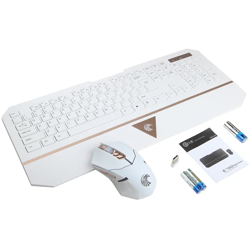 PC Computer Wireless Keyboard And Mouse Combo 2.4G USB Keyboard And Mouse Rechargeable Set