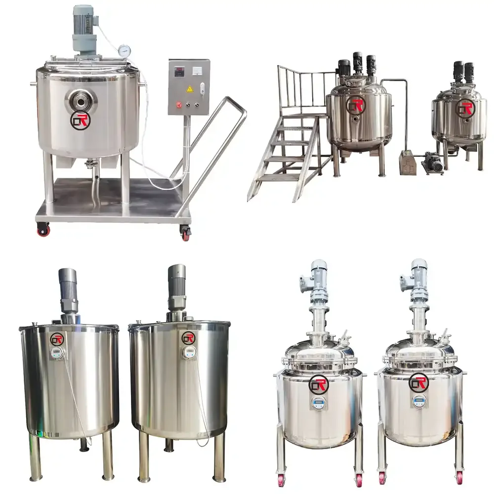 Multifunctional Liquid Washing Homogenizing Mixer Blending Mixing Liquid Powder Soap Making Machine Mixer Tank