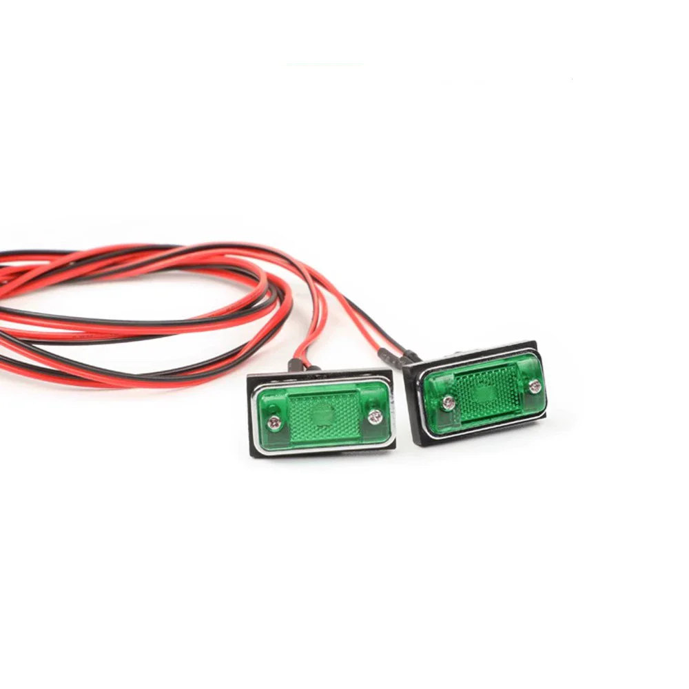 Carro de controle remoto RC retangular sinal de volta luz lateral TRX4 SCX10 caminhão trator # R001Y/R