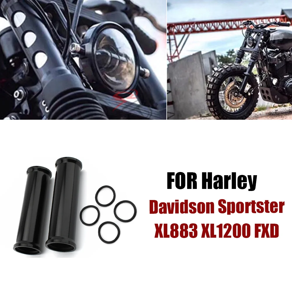 

39 MM Motorcycle Parts Upper Shock Absorber Front Fork Boot Slider Covers For Harley Davidson Sportster XL883 XL1200 FXD