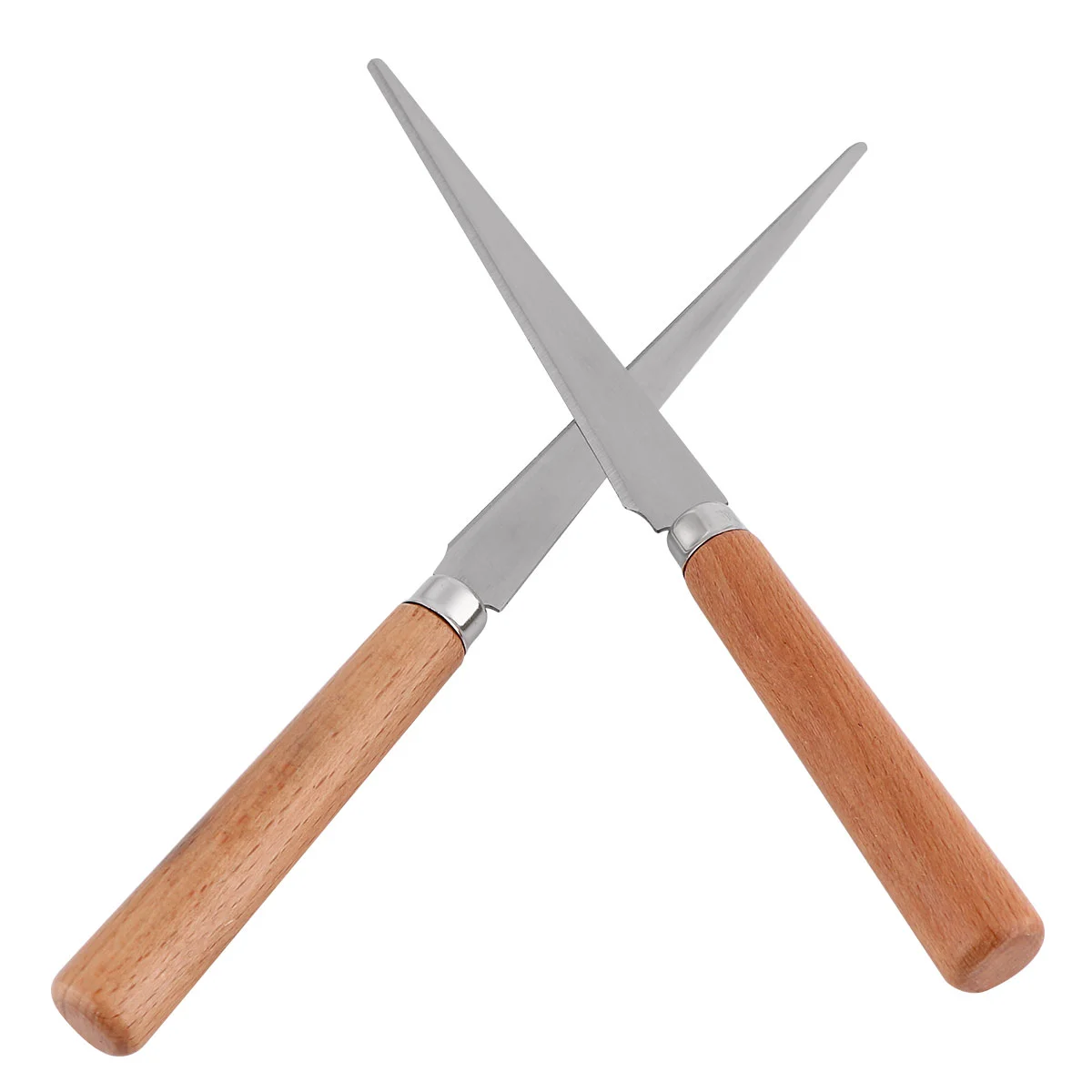 2 PCS Clay Repair Knife for Polymer Embossing Tool Fettling Ceramic Tools Sculpting Wooden Handle Pottery Sculpture