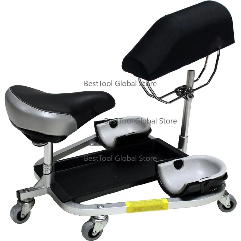 

OE-M Kn-eeling Stool Gar-age Shop Cre-epers Sitting Creeper W/3" Casters & Chest Sup-port Seat