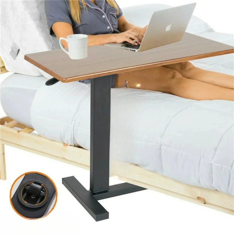 

Large Rolling Overbed Laptop Desk Height Adjustable Table Stand for Hospital US Bedside Tray