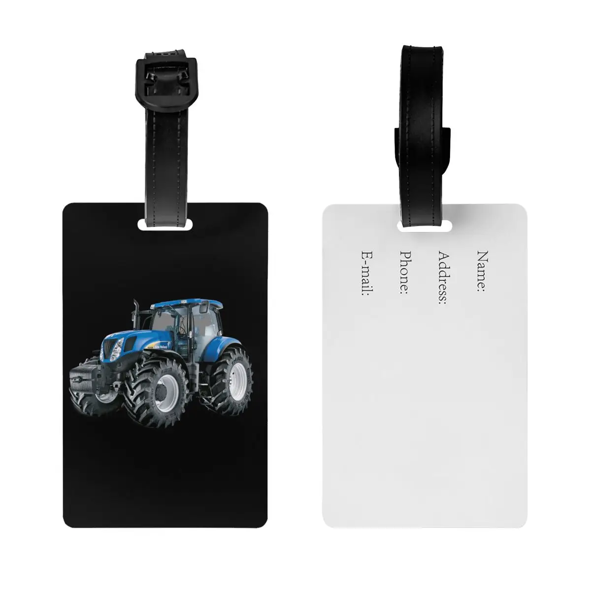 Custom Tractor Luggage Tag Privacy Protection Baggage Tags Travel Bag Labels Suitcase