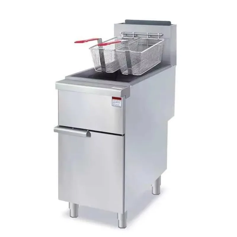 

Commercial Potato Chip Vertical Gas Temperature Controlled Deep Fryer Machine
