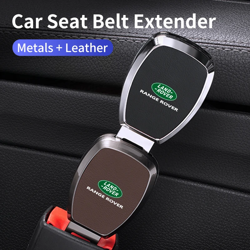 Car Seat Belt Clip Extension Safety Lock Buckle Extender Plug For Land Rover Range Rover Evoque Velar Defender Discovery Freelan