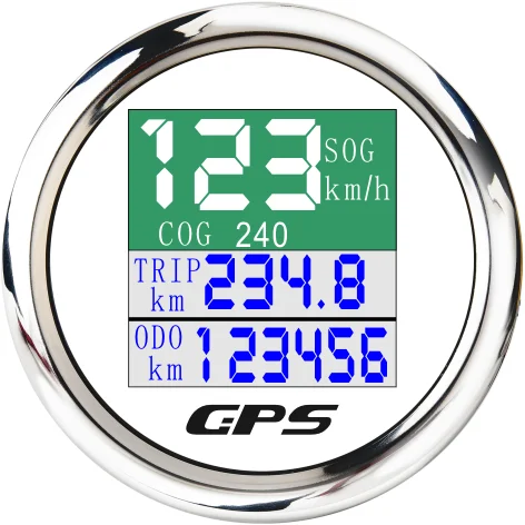 ODOMETRO del tachimetro GPS del calibro LCD TFT elettrico da 52 mm Viaggia una longitudine della latitudine