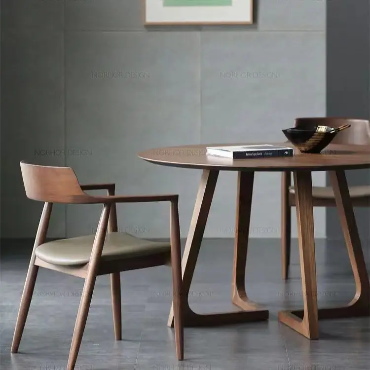 Restaurant Wooden Dining Table Set Modern 4 Chairs Design Dining Table Newclassic 6 People A Manger Living Room Furniture