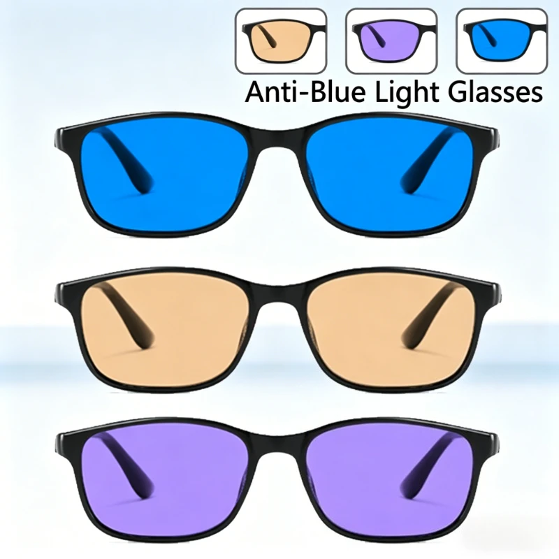 

Lightweight Classic Black Frame Anti-blue Light Glasses for Men Comfortable Office Computer Glasses for Women Protect Eyes
