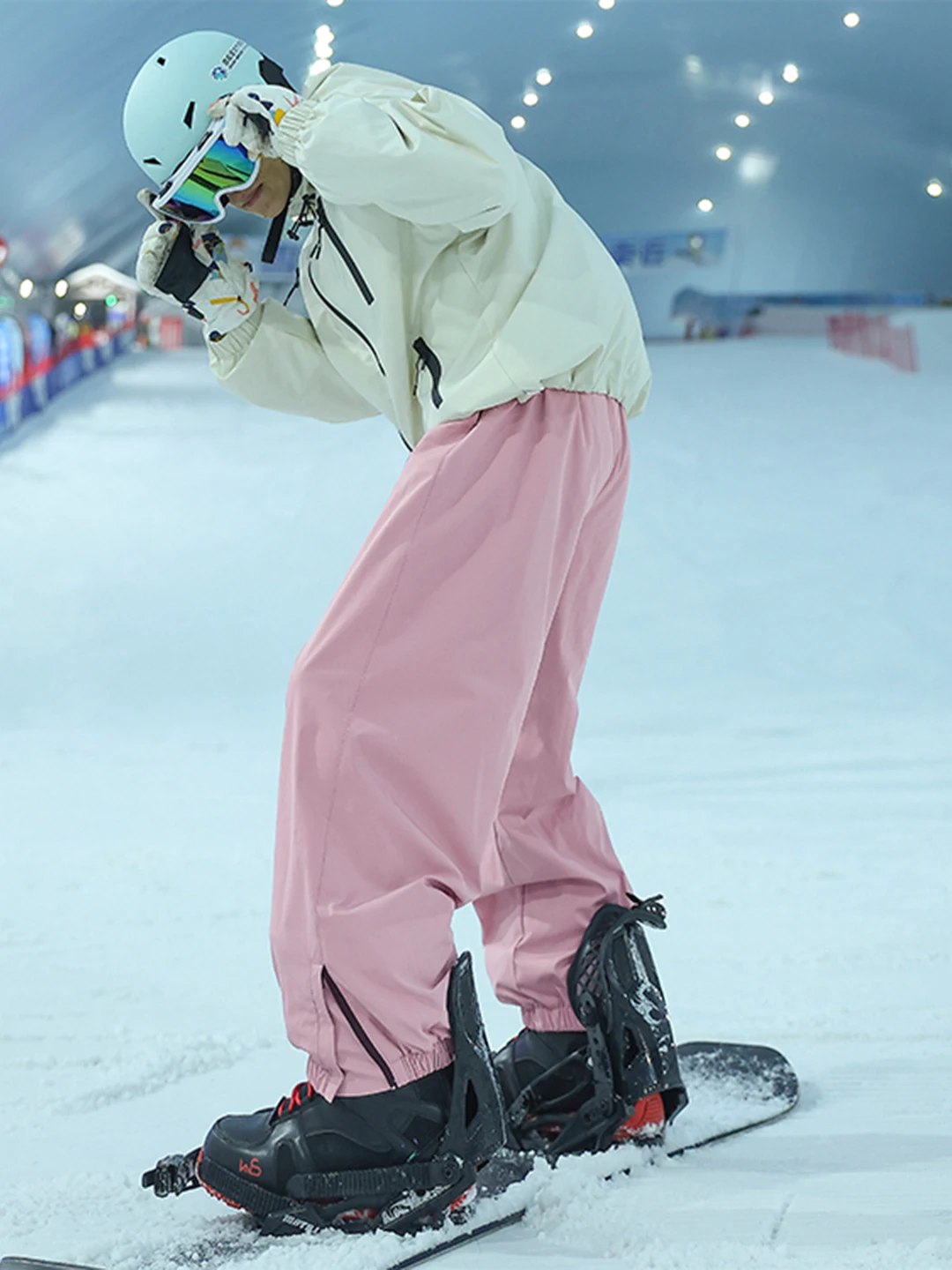 

Розовые мужские зимние брюки на молнии, американские утепленные лыжные штаны без пояса, спортивные брюки на флисовой подкладке для активного отдыха