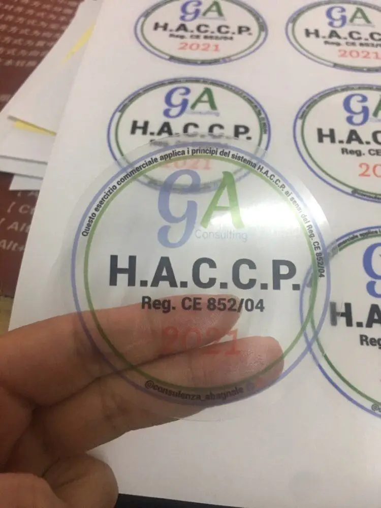 DIY 3-20CM 100 pieces/batch personalized transparent material wedding stickers baptism birthday party company logo view 2