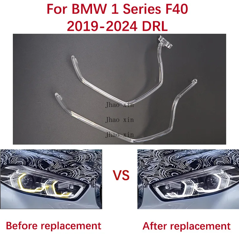 

Подходит для BMW 1 серии F40 2019-2024 Автомобильные фары DRL Белый свет Ангельский глаз Направляющая полоса Балластный модуль Кабельная полоса