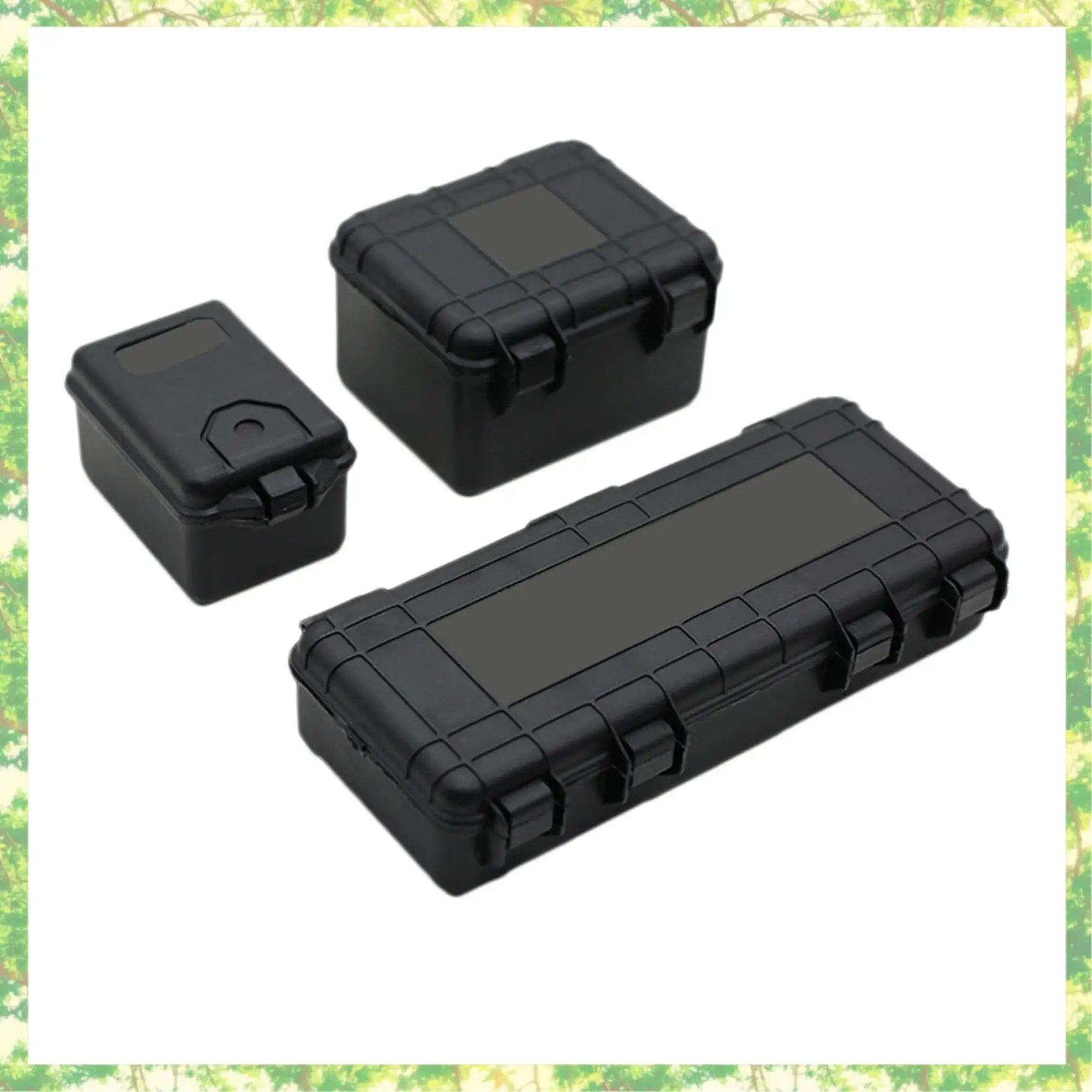 Eco-friendly-9Pcs plástico rc carro caixa de armazenamento ferramenta decoração para traxxas trx4 axial scx10 90046 d90 1/10 rc rastreador acessórios