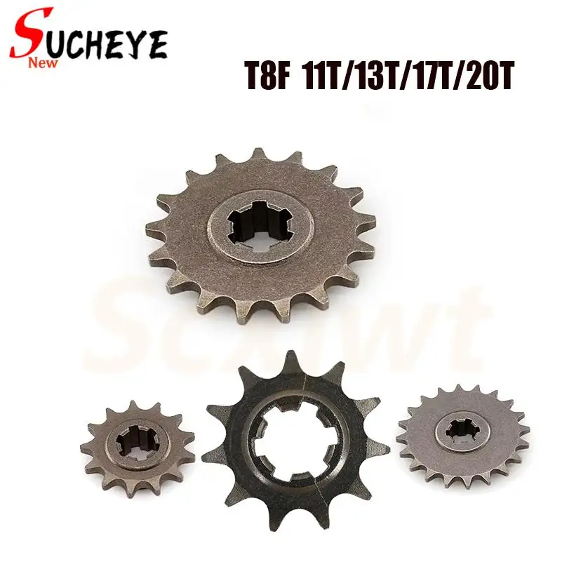 T8F Clutch Drum Gear Box Sprocket Axle fit 33cc 43cc 49cc Engine 11 14 17 20 tooth Gear Box for Scooter Mini bike