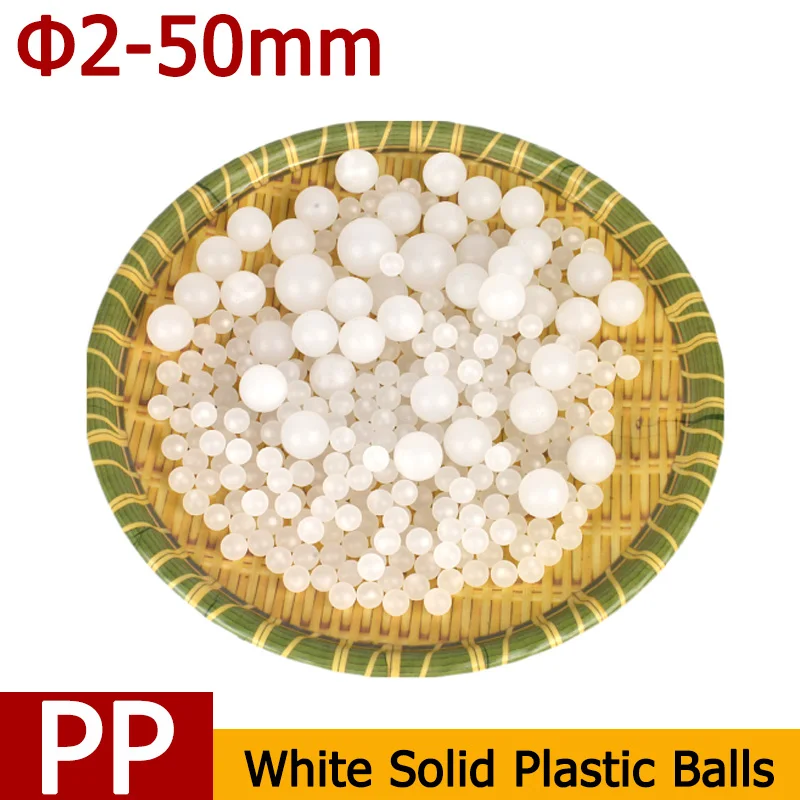 

1-200pcs Solid Plastic Balls 2-50mm Translucent Bearing Balls PP Material High-Precision 3.175/5/8/9.525/12.7/15/20/25.4/30/45mm