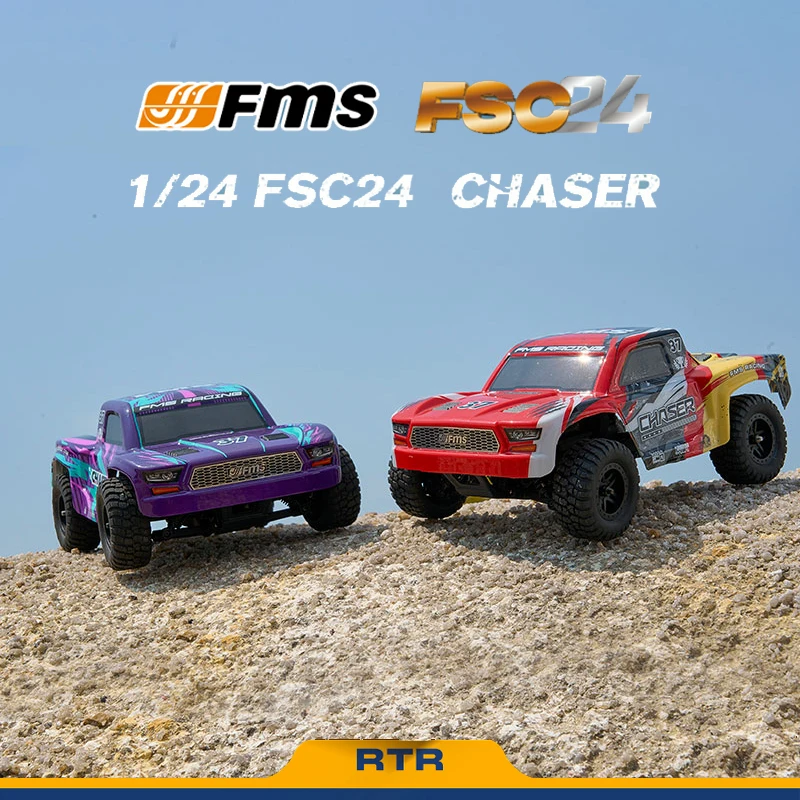 FMS 1: 24 FSC24 Chaser New 4WD High Speed Short Truck Off Road Vehicle Climbing Vehicle Long Range Remote Control Vehicle RTR