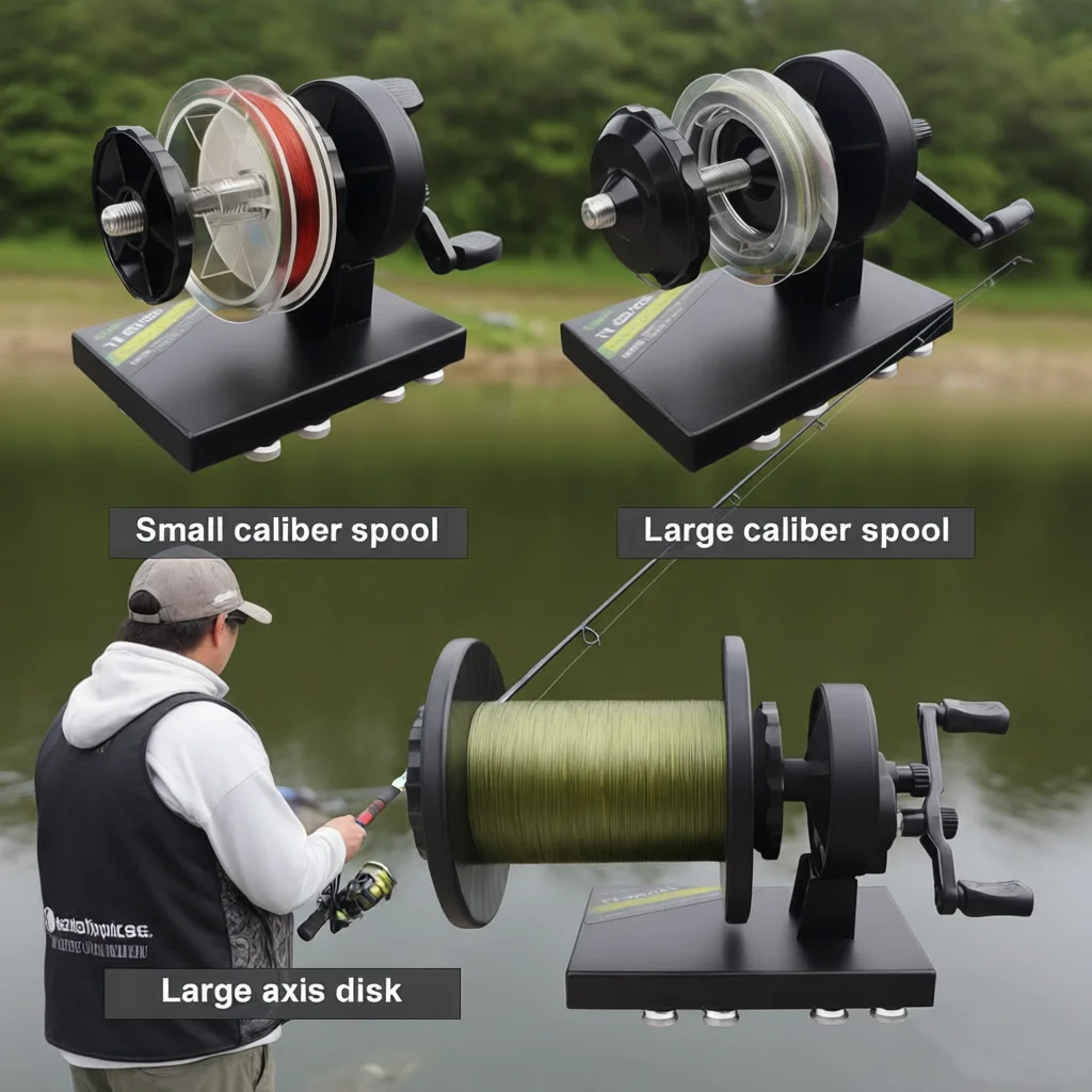 Desktop-Angelschnurwickler, Spulenmaschine, verwicklungsfreier Schnellwickler zum Spinnen von Baitcasting-Rollen – Angelzubehör