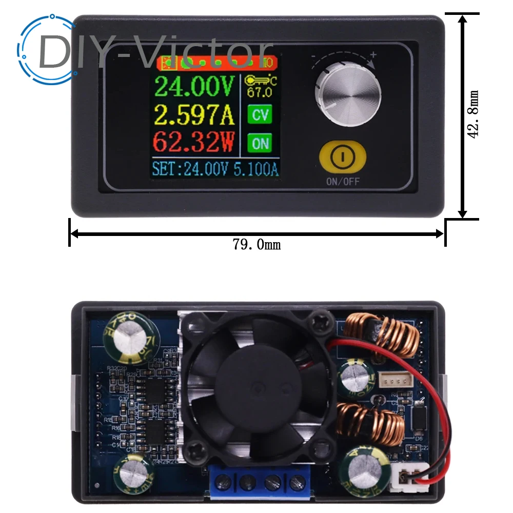 Imagem -06 - Conversor dc Buck Boost Ajustável Fonte de Alimentação Regulada de Laboratório Módulo Variável Xys3580 cc cv 0.636v 5a