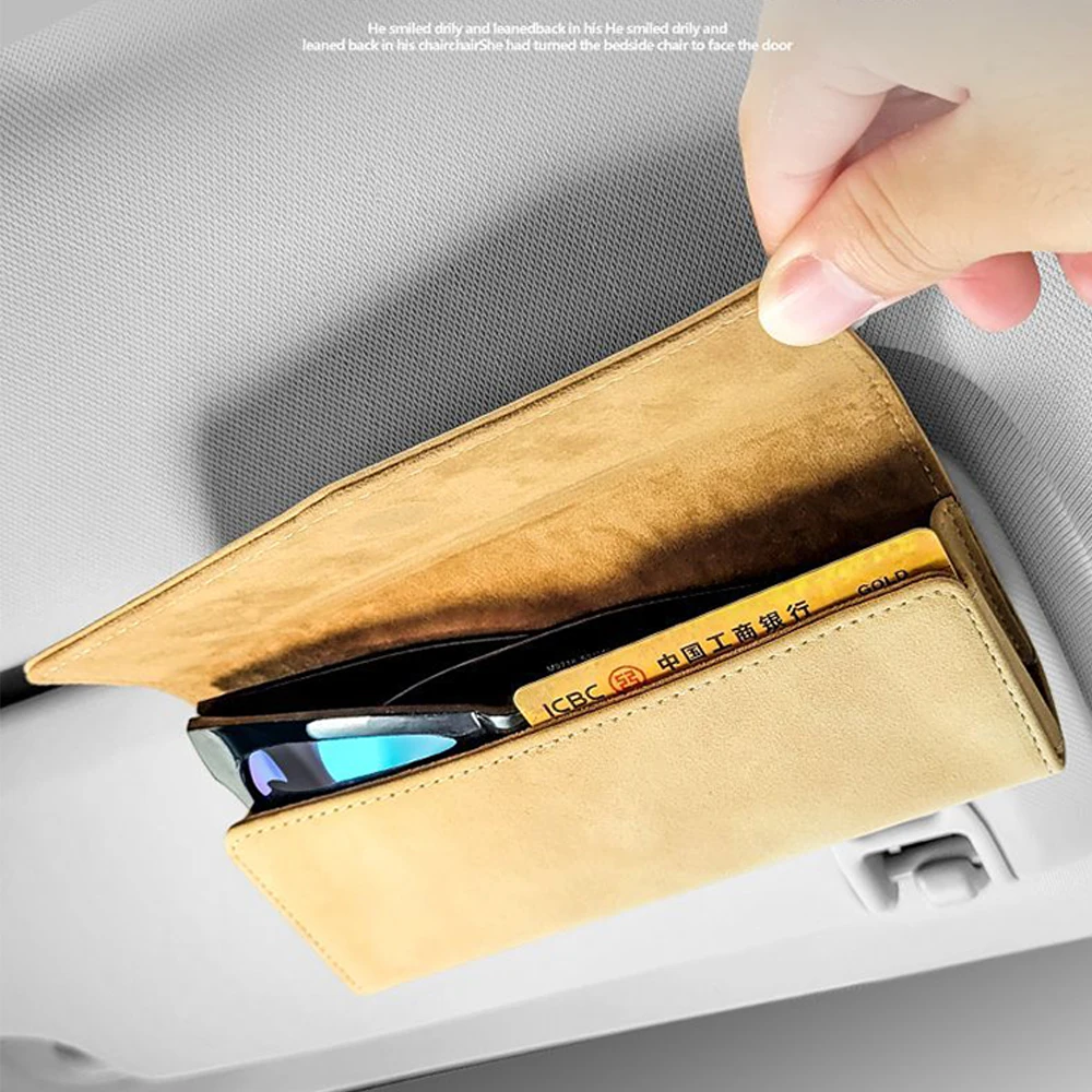 For Chery Tiggo 7 Pro 5X 8 pro 5plus 8plus omoda Suede Car mounted glasses case glasses clip storage modification Accessories