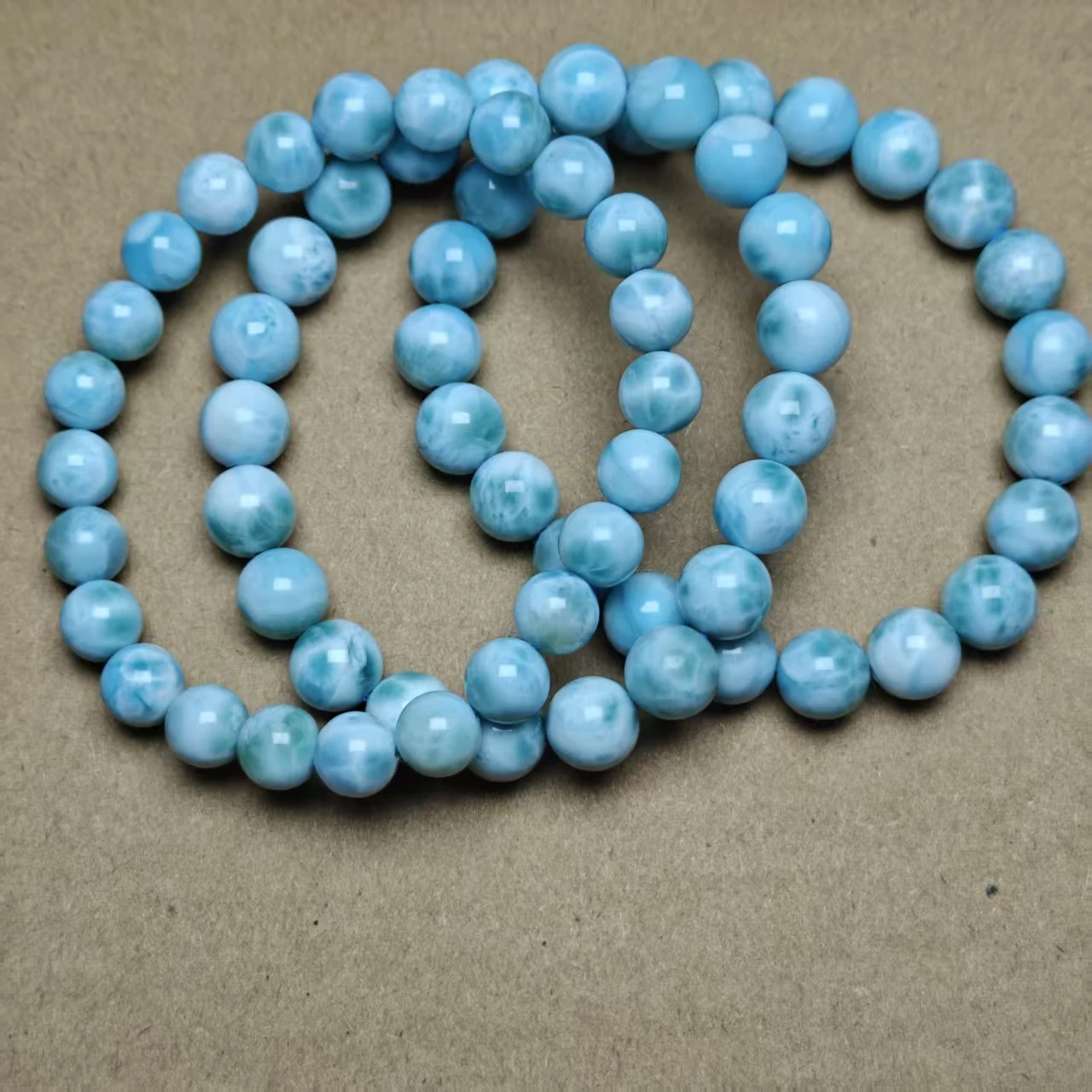 Xingyu Großhandel Natürliche AAA Larimar Runde Lose Perlen Armband Halskette Anhänger Edelstein für Schmuckherstellung DIY – Detail 4