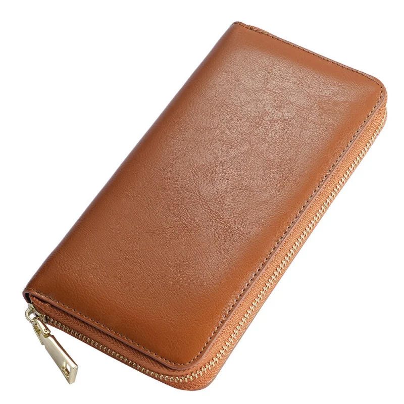 

Длинный женский кошелек ярких цветов в западном стиле, большой вместительный кошелек для монет для мужчин