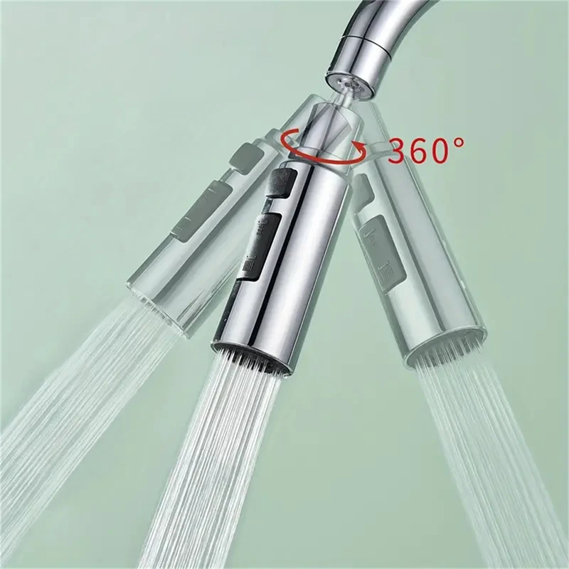 Faucet Extension Device Kitchen Vegetable Washing Basin Universal Water Nozzle Pressure Conversion Joint Large Angle Rotation