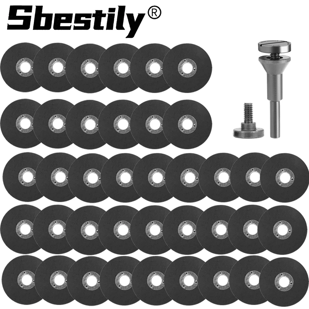 10/20/50pc 50mm Resin Cut-0ff Wheel  2" Metal Cutting Disc With 1pc Mounting Mandrel For Die Grinder Cutting Metal PVC Stainless