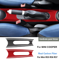 1Pcs/3Pcs/4Pcs Car Handbrake Panel Carbon Fiber Sticker For BMW For Mini Cooper Clubman R55 R56 R57 2007-2010 Accessories