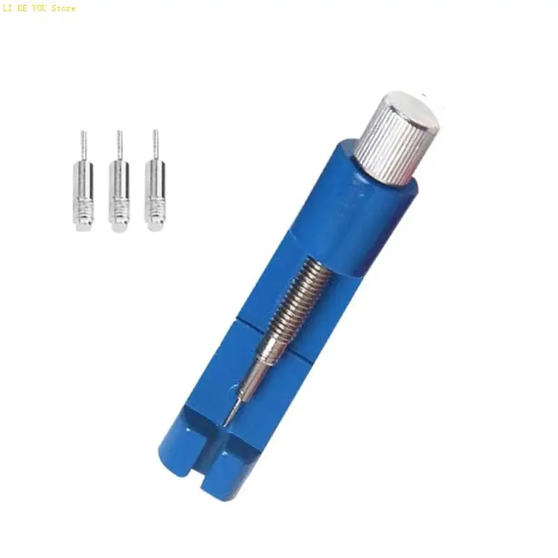 

W3JE Metal Watch Band Strap Link Pin Removing Repair Tool for Watchmakers with 3Pcs Pins Mini Watchband Tool