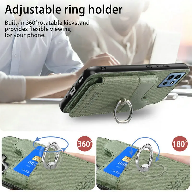 Für Motorola G56 5G RFID Leder Brieftasche Ring Zurück Abdeckung Moto G56 G66J G66Y G96 G85 G75 G35 G15 G05 g84 G54 G04 G24 Power Funda