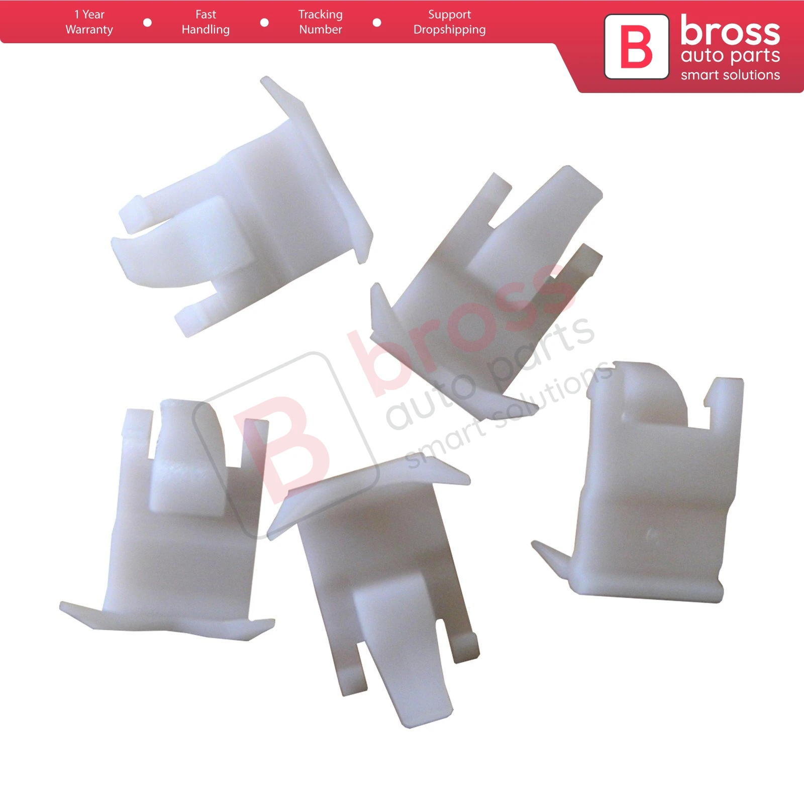 Bross Auto Parts BCF2633 10 Pieces Window Clip for Toyota