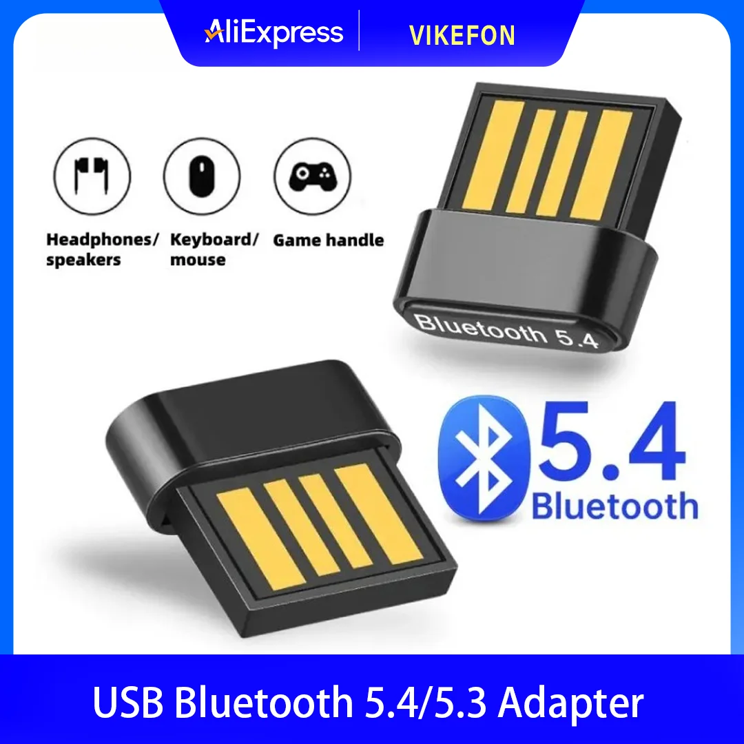 

USB Bluetooth 5,4 5,3 адаптер беспроводной ключ адаптеры поддержка компьютера ноутбука для Windows 11/10/8.1 аудиопередатчики