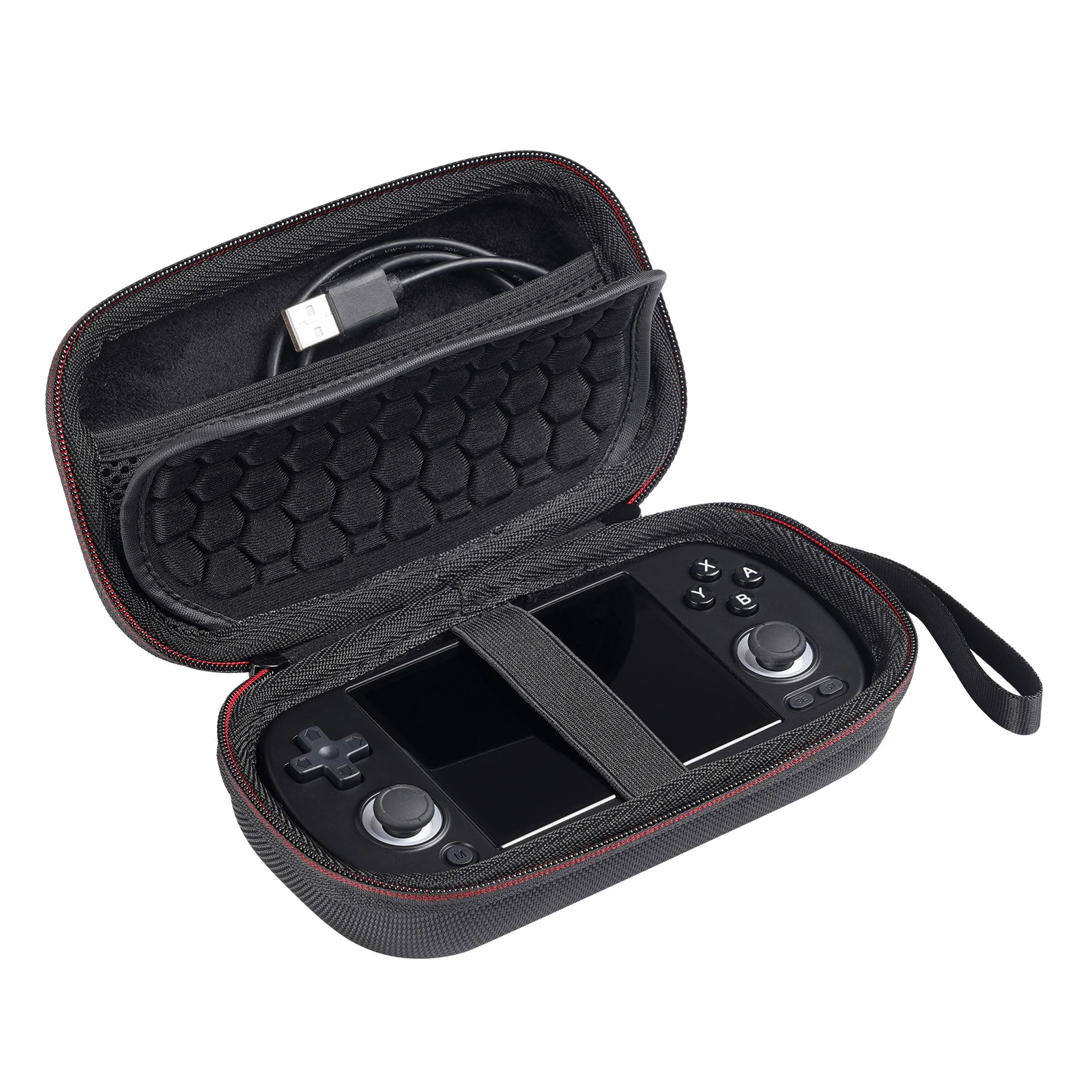 EVA Portable Travel Case, Shockproof Zipper Handbag, Acessório Pocket, Hand Strap para RG40XX H Handheld Game Console