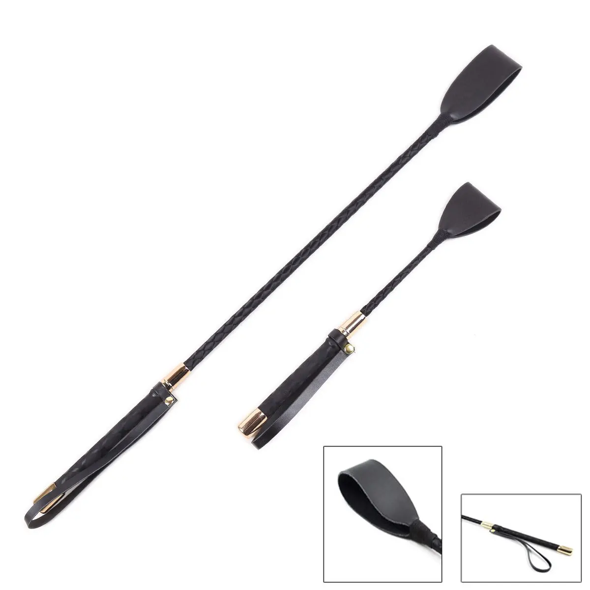 Draagbare Pointer Paardensport Training Paard Zweep Stage Performance Rekwisieten Lash Levert Racing Riding Crop Met Handvat Pu Leer