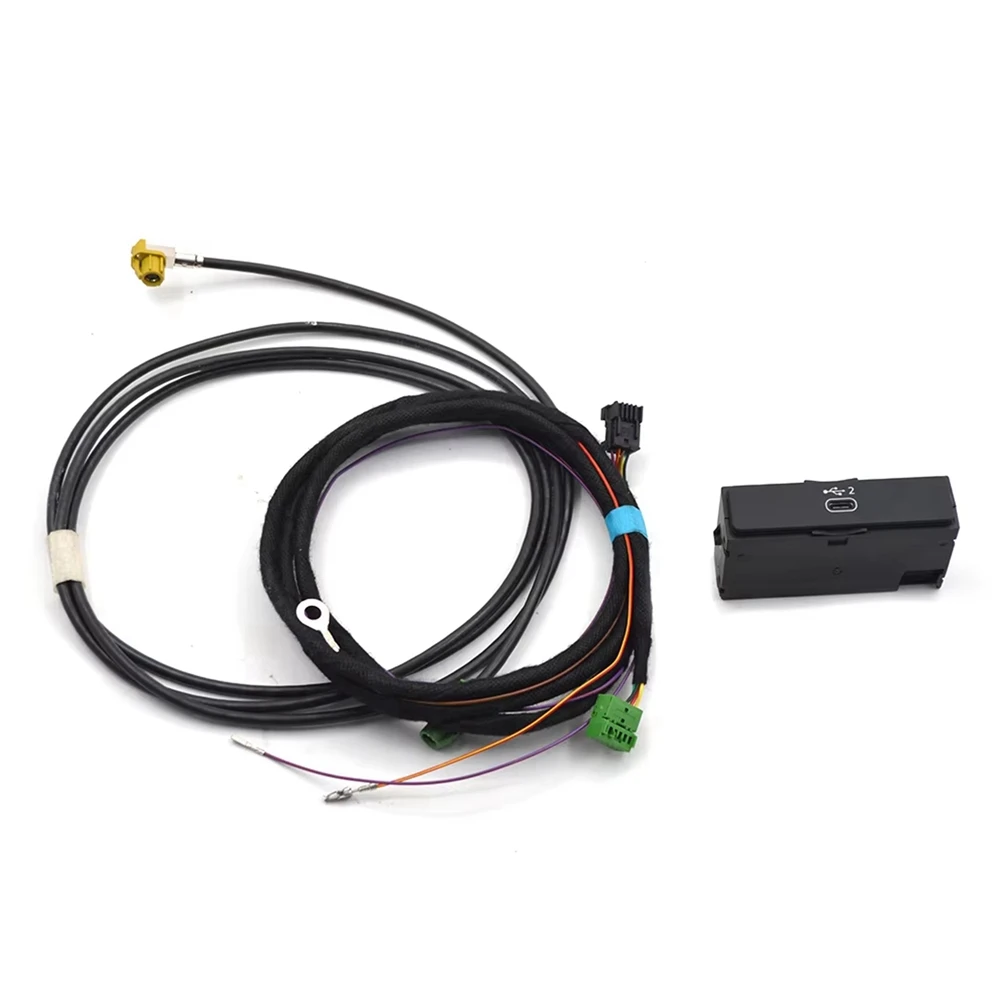 

For A4 S4 A5 S5 Q5 2016-2024 MIB3 6pin USB C Type C Link Phone Port 8W0 035 708 A 8W0035708A