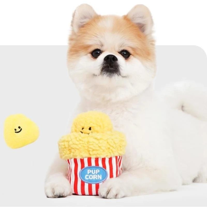 

Ins Popcorn Bucket Set Pet Toy Lovely Soft Harmless Toys Dog Hidden Food Gift Kawaii Cartoon Cute Soft Doll Pet Toy For Dog Cat