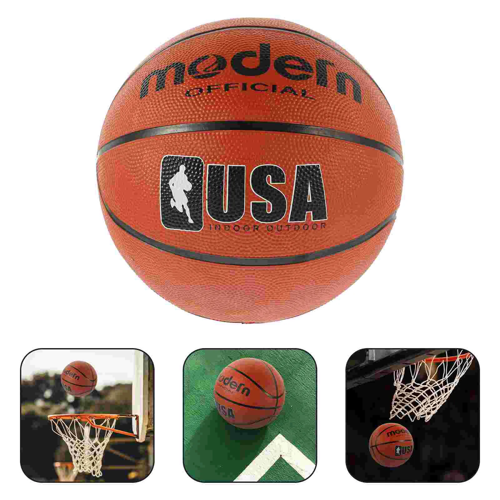 Basketball for Teens Standard Rubber Outdoor Earth Tones Professional Basketballs
