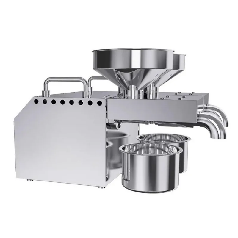 

Electric Oil Press Machine,Cold/Hot Press for Home Use Automatic Oil Extractor for Peanut/Sesame/Sunflower Seeds,Stainless