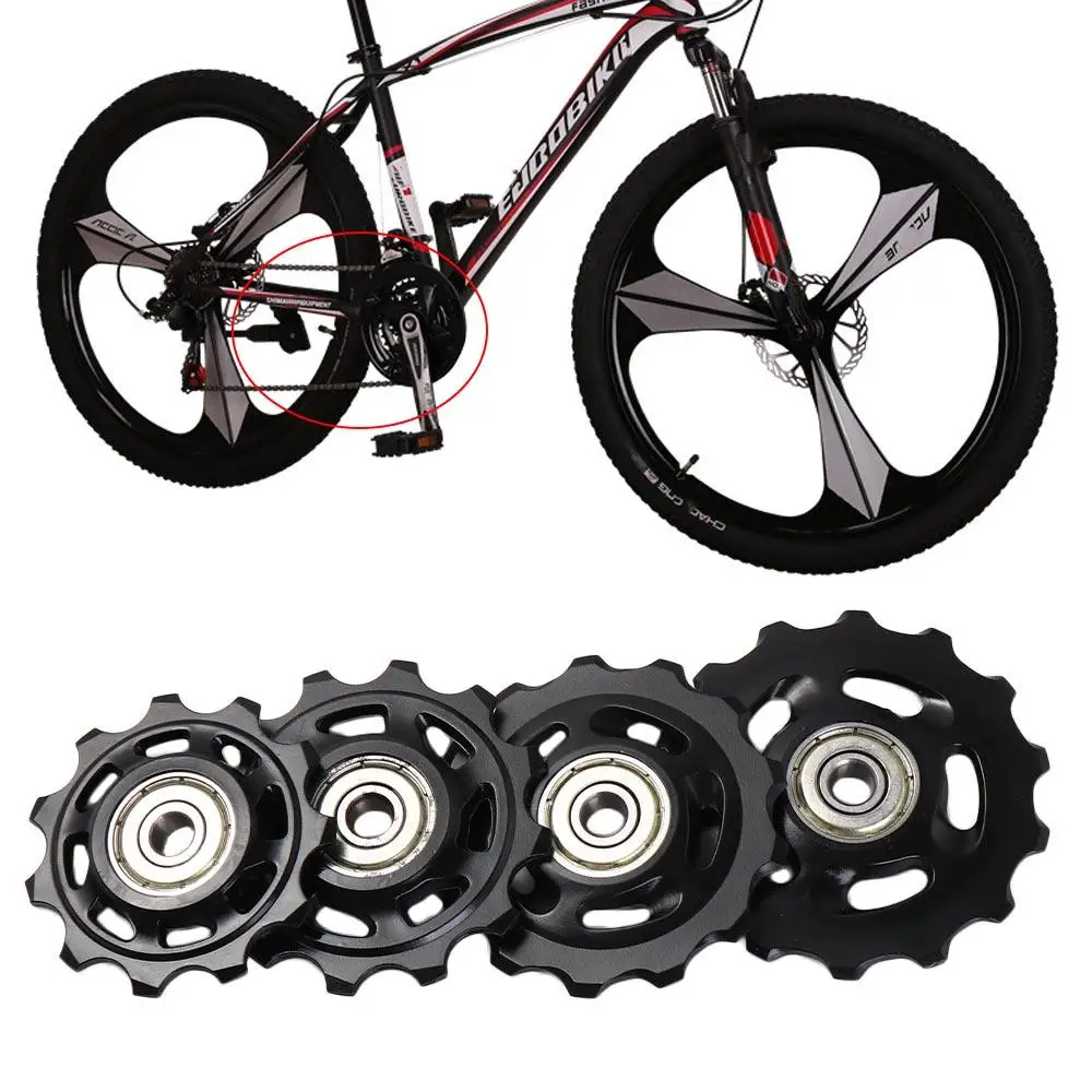 Wheel Rear Derailleur 11T 12T 13T 14T Derailleur Pulley Roller Bicycle Pulley Wheel Derailleur Repair Kit Bicycle Guide Wheel