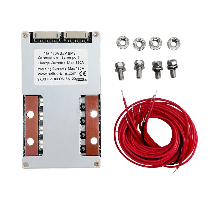 Heltecbms BMS 16S 48V LiFePO4/LiPo BMS 16S 60V 30A 50A 80A 120A 160A 200A 250A 300A 350A BMS System Balance for Inverter BMS
