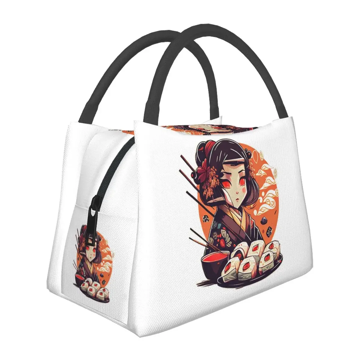 

Sushi Food Lunch Bags Insulated Bento Box Portable Lunch Tote Picnic Bags Cooler Thermal Bag for Woman Kids School