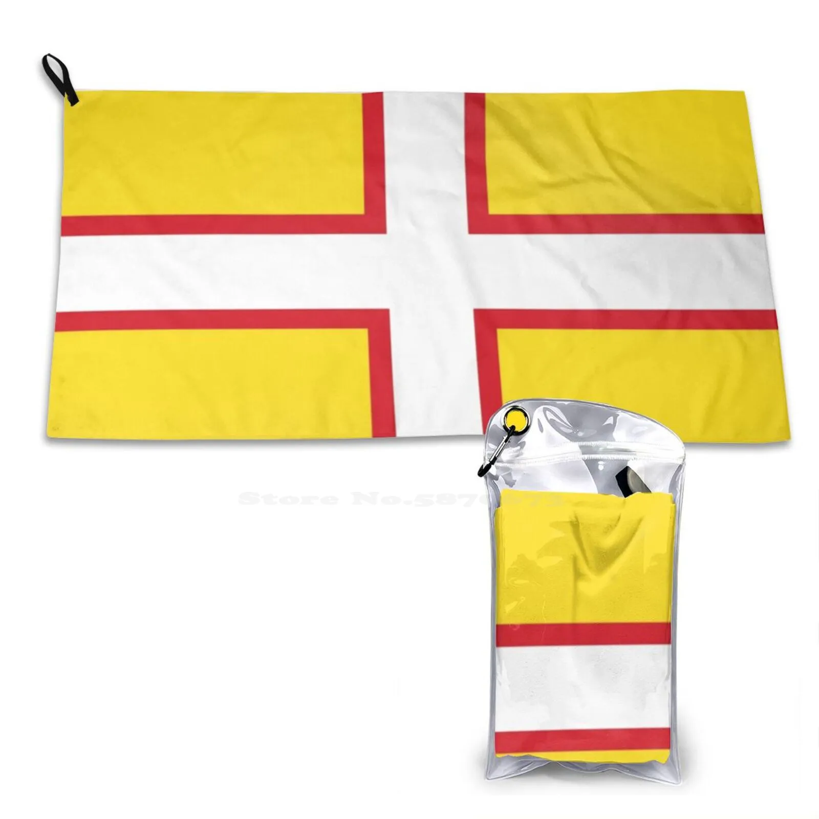 Dorset Flag Stickers , Gifts And Other Products Sport Towels Outdoor Hiking Cycling Swimming British County Flags English