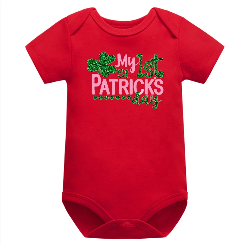 

St Patricks Day Outfit Baby Girl's St Patricks Day Newborn Clothes Holiday St Patricks Day Baby Girls Clothes 0-6m Fashion B