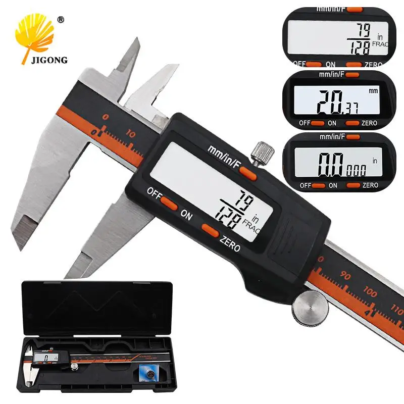 

Measuring Tool Stainless Steel Digital Caliper 0-150mm Measuring Instrument Vernier Calipers