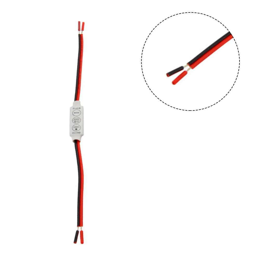 Parts Dimmer Switch LED Strip Light Low-profile 42x12x3mm Accessories Controller Dimmer Switch For Single Color