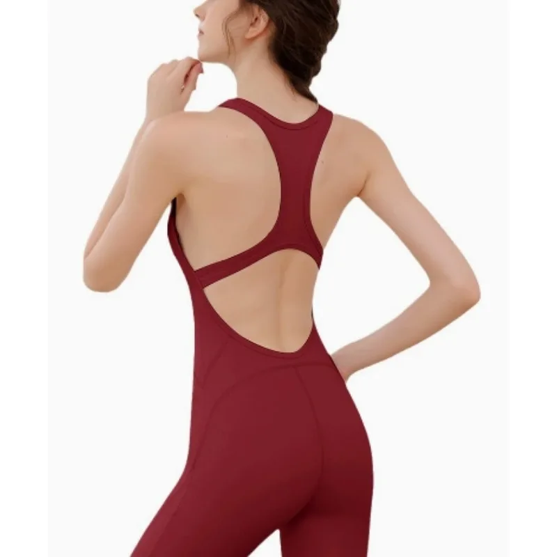 

Women's High Elastic One Piece Aerial Yoga Suit with Butt Lifting and Back Beautifying Design