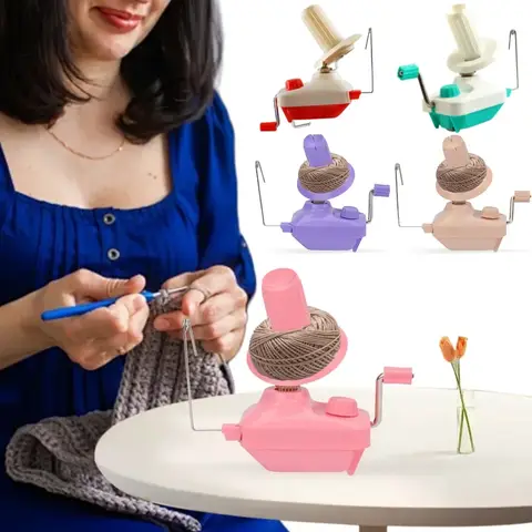 Enrouleur de fil à commande manuelle, enrouleur de fil/Fiber/laine/rouleau, Machine pour fil rapide, boule de ficelle en Fiber de laine