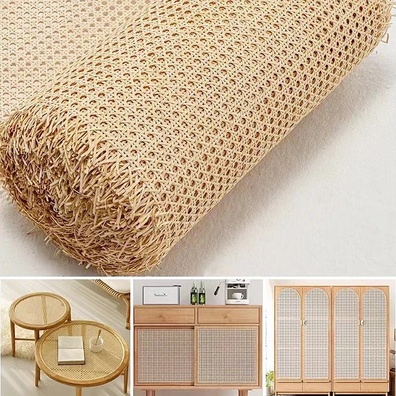 Hot Diy Creativity Plastic Rattan Webbing 20-55CM Wide  Indonesian Rattan Roll Wall Decoration Furniture Repair Material