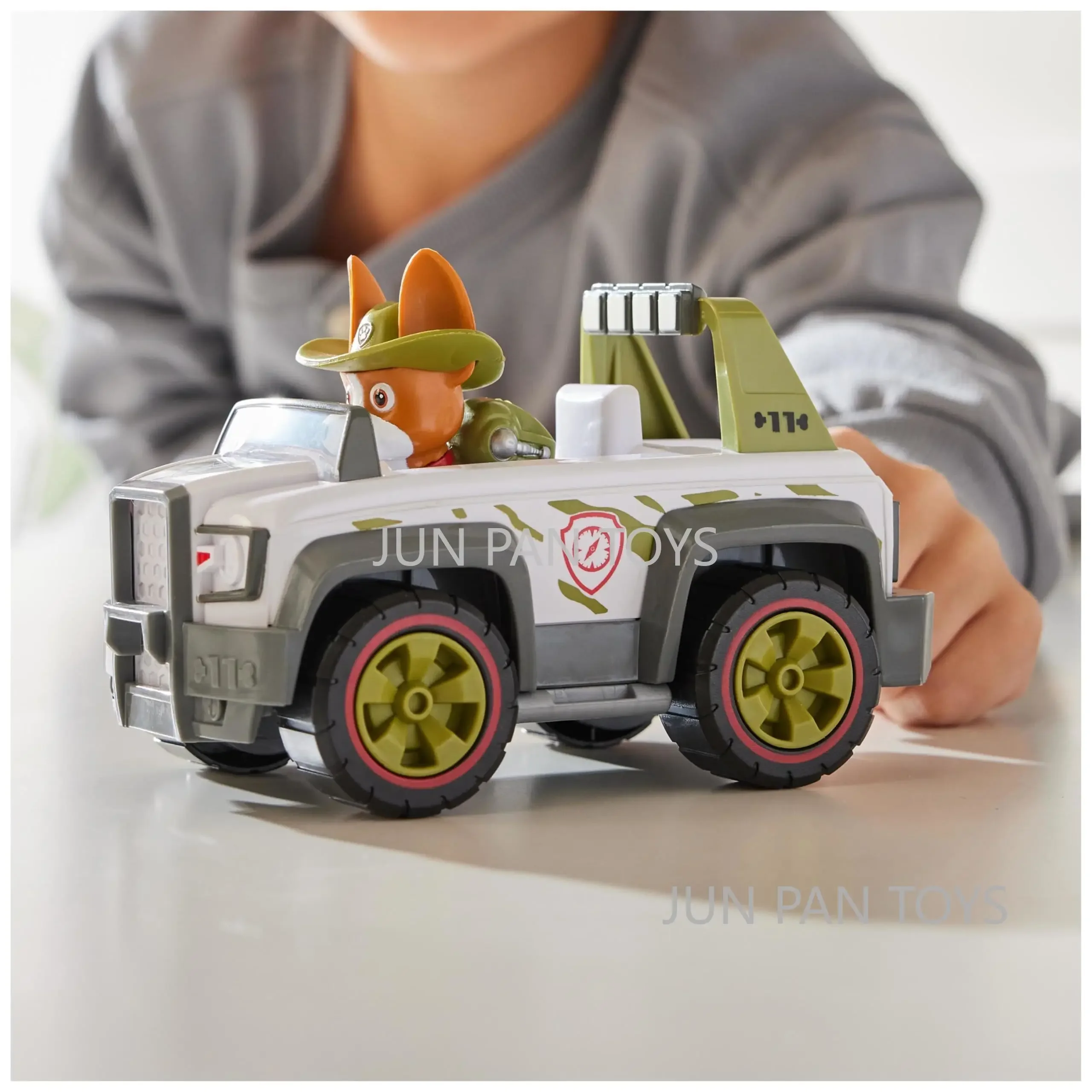 Paw Patrol Jungle Pups Marshall Skye Elephant Chase Tracker Tiger Jungle Cruiser Animal Figure with Throwing Function Kids Toys